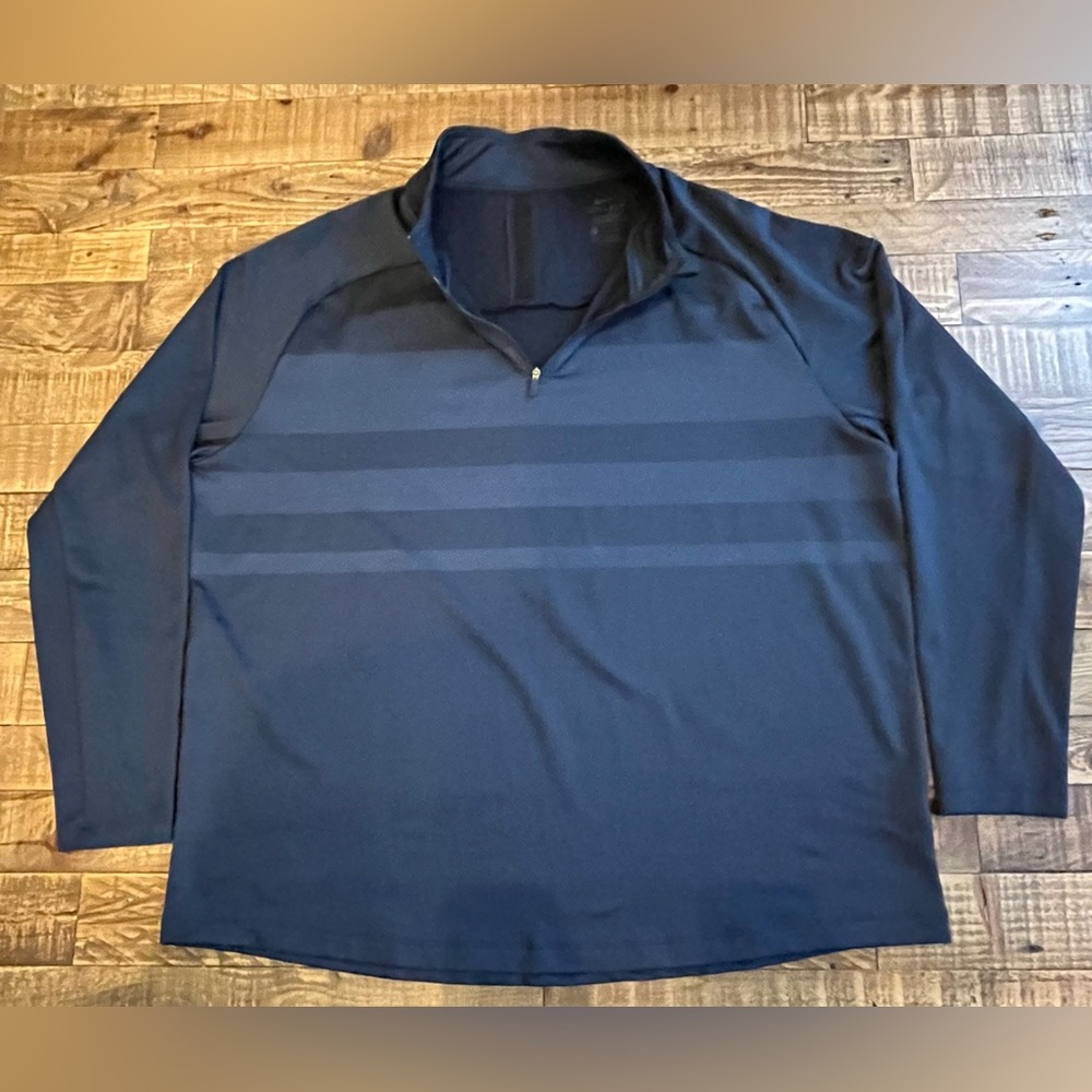 Nike Dri-Fit 1/4 Quarter Zip Men’s Size Large XXL Long Sleeve Navy Blue Golf